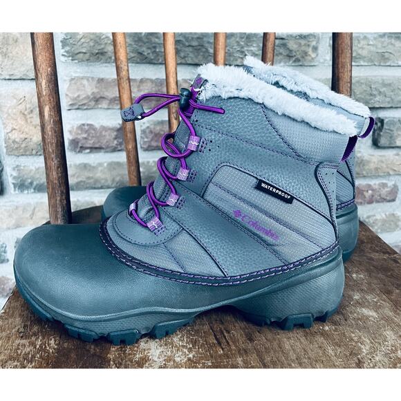Girls' Columbia Rope Tow III Waterproof Boots, Size 6 - Picture 1 of 4